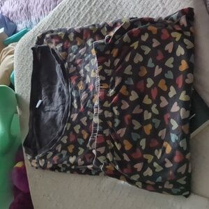 Woman's summer PJ set. Short sleeve and shorts.